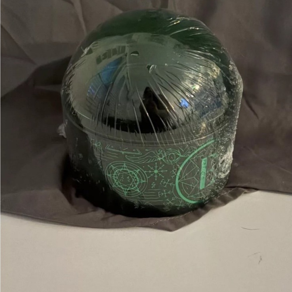 Wicked glass bowl with lid decor